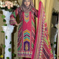 Lahori Cotton Unstitched 3-Piece Suit | All-Over Glass Work